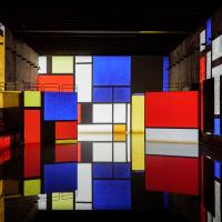 Vue exposition composition Mondrian composition Mondrian Bassins