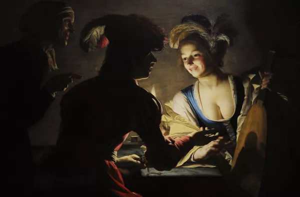 tableau l'entremetteuse Van Honthorst