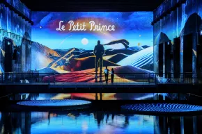 le petit prince aviateur désert bassins lumières