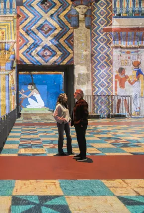 couple exposition immersive égypte