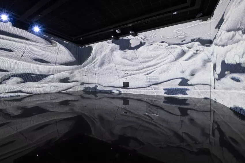 © Culturespaces / Anaka Photographie Vue exposition Ocean Data Bassins