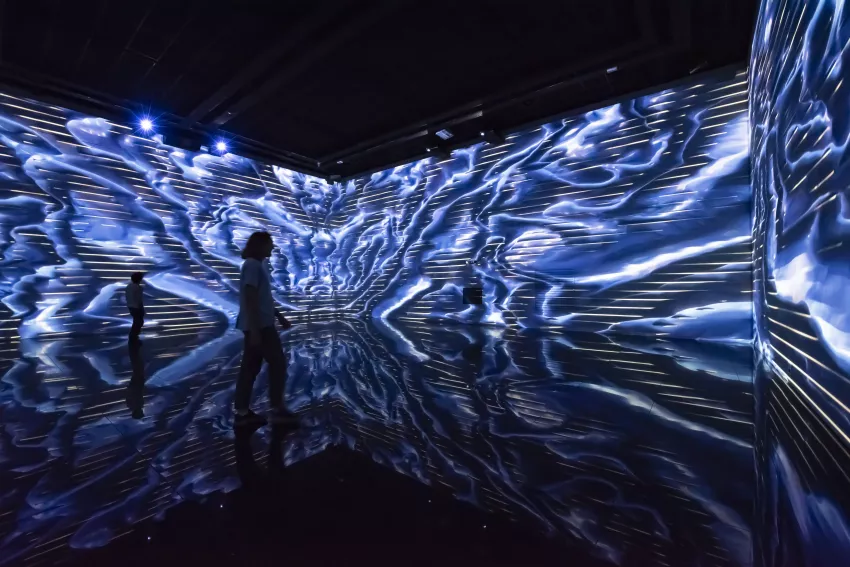 © Culturespaces / Anaka Photographie Vue exposition Ocean Data Bassins