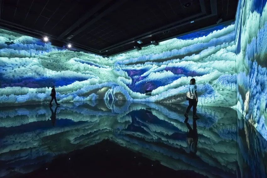 © Culturespaces / Anaka Photographie Vue exposition Ocean Data Bassins