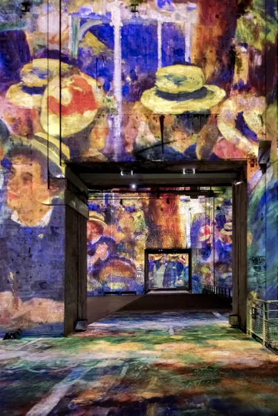 © Culturespaces / Eric Spiller Vue exposition Renoir Bassins des Lumières