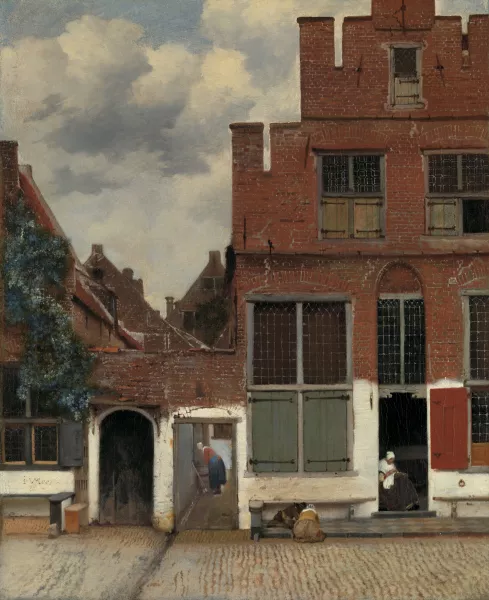 Painting View of Houses in Delft, Known as ‘The Little Street’ Vermeer