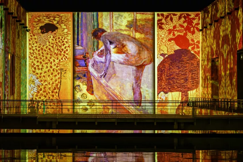 © Culturespaces / Eric Spiller Vue exposition Monet Renoir Chagall Bassins