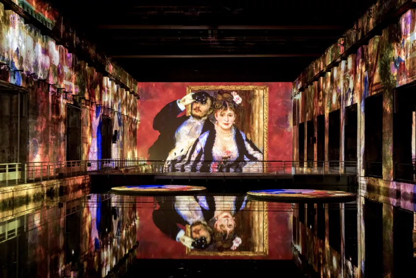 © Culturespaces / Eric Spiller Vue exposition Monet Renoir Chagall Bassins