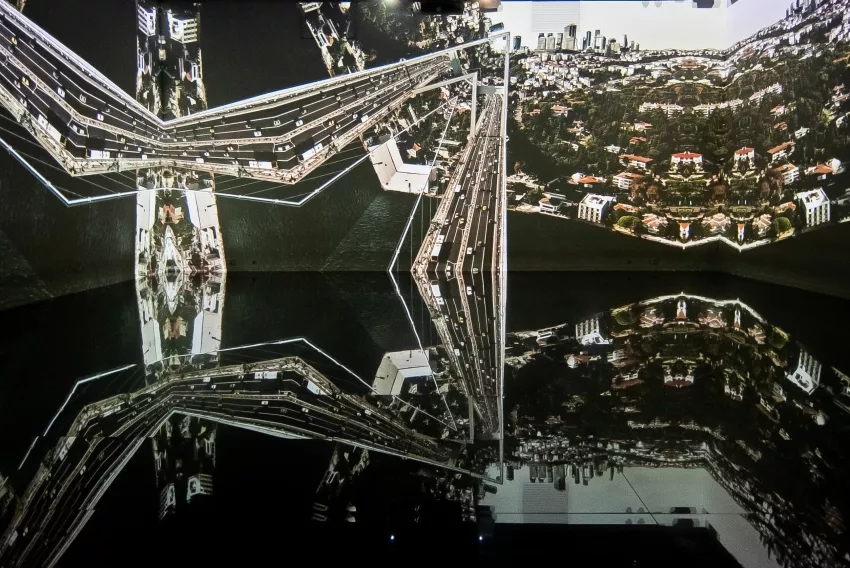 © Culturespaces / Vincent Pinson Vue exposition Infinite Horizons Bassins