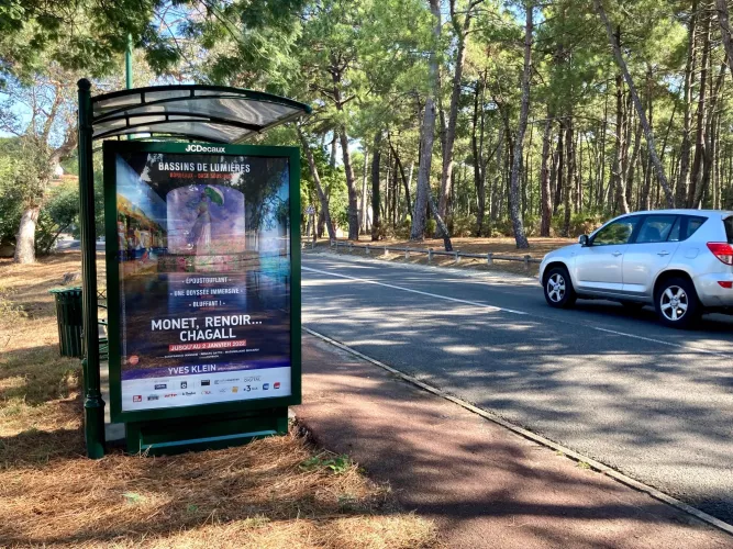 Affichage Bassins des Lumières bus